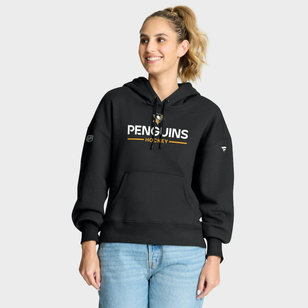 NHL Black Pittsburgh Penguins Fanatics Women's Authentic Pro Primary Pullover Hoodie