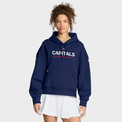 NHL Navy Washington Capitals Fanatics Women's Authentic Pro Primary Pullover Hoodie