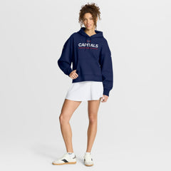 NHL Navy Washington Capitals Fanatics Women's Authentic Pro Primary Pullover Hoodie