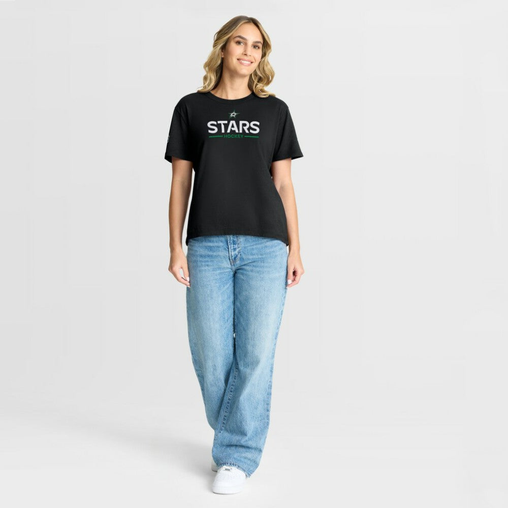 NHL Black Dallas Stars Fanatics Women's Authentic Pro Primary T-Shirt