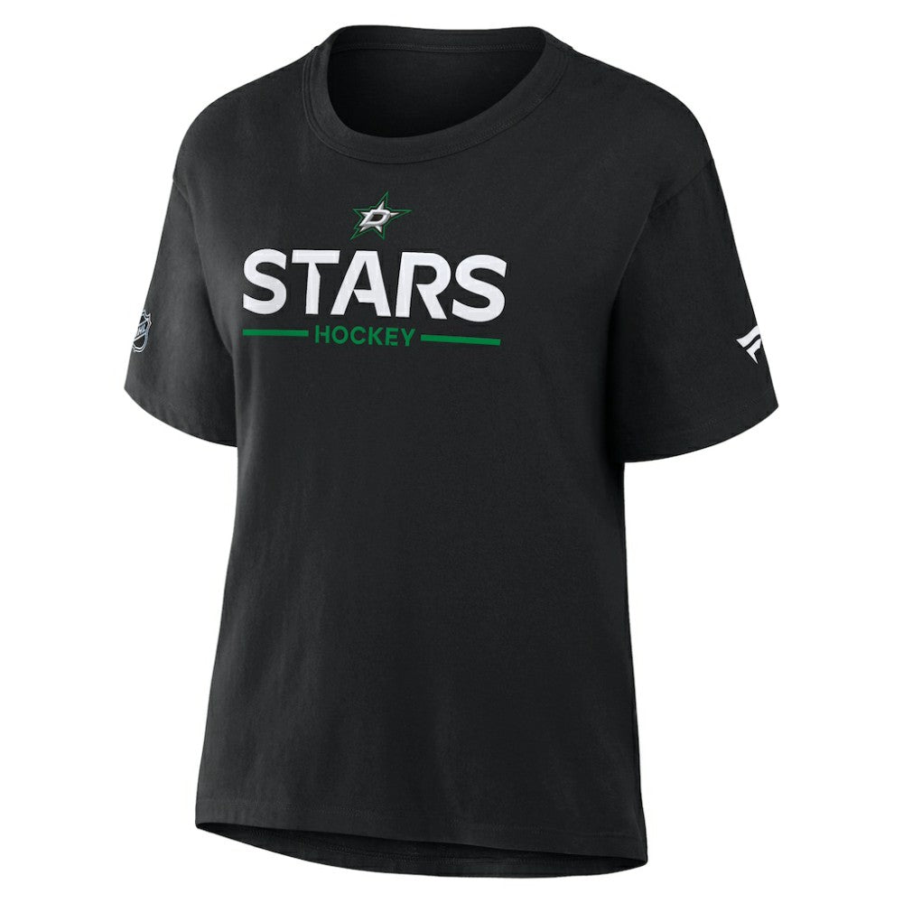 NHL Black Dallas Stars Fanatics Women's Authentic Pro Primary T-Shirt