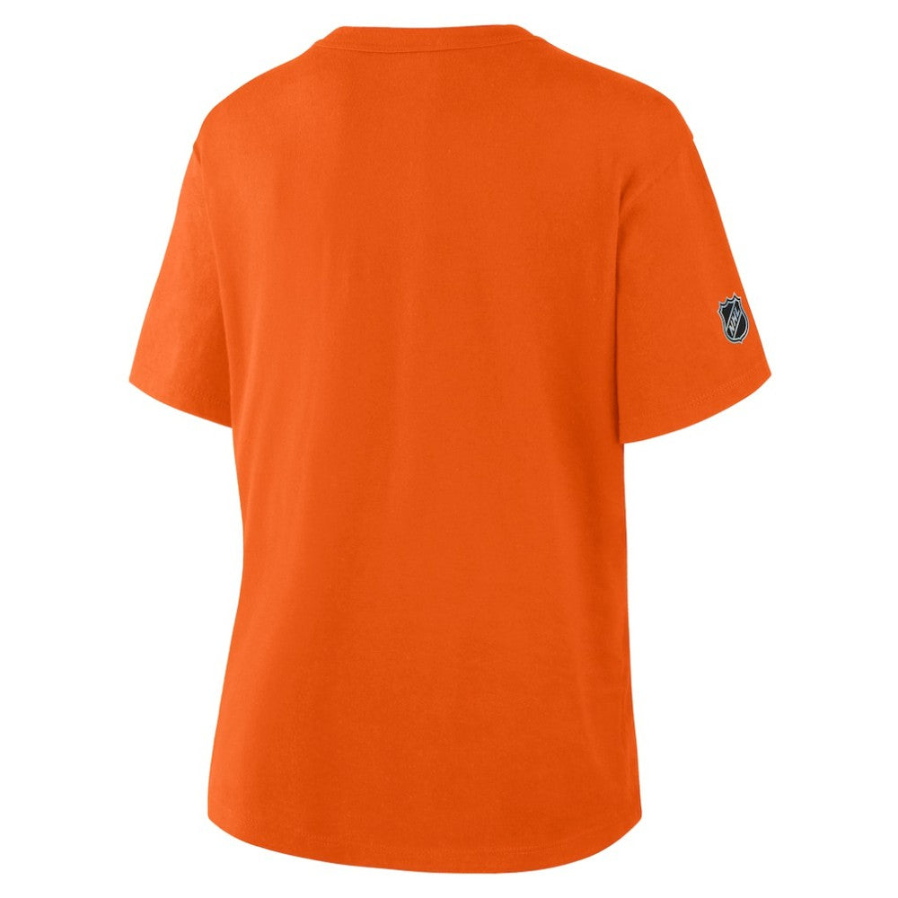 NHL Orange Edmonton Oilers Fanatics Women's Authentic Pro Primary T-Shirt
