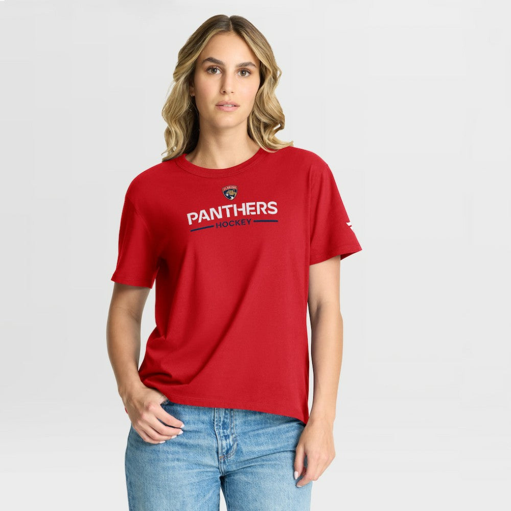 NHL Red Florida Panthers Fanatics Women's Authentic Pro Primary T-Shirt