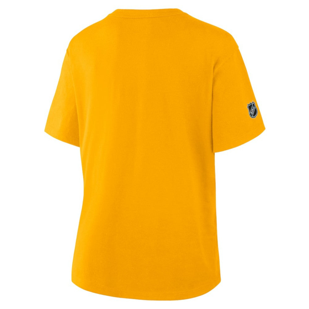 NHL Gold Boston Bruins Fanatics Women's Authentic Pro Primary T-Shirt