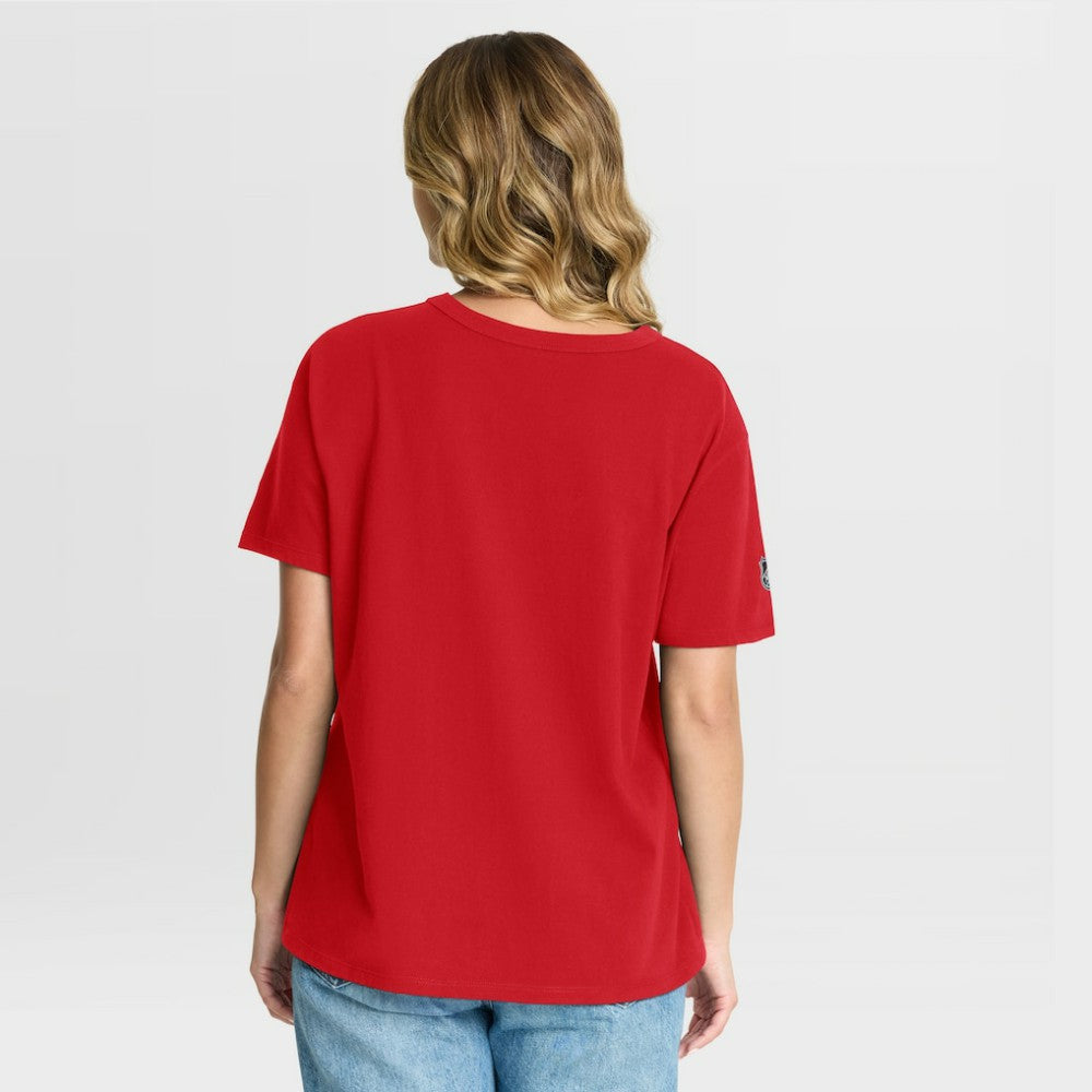 NHL Red New Jersey Devils Fanatics Women's Authentic Pro Primary T-Shirt