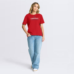 NHL Red Washington Capitals Fanatics Women's Authentic Pro Primary T-Shirt
