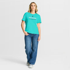 NHL Ice Blue Seattle Kraken Fanatics Women's Authentic Pro Primary T-Shirt