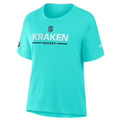 NHL Ice Blue Seattle Kraken Fanatics Women's Authentic Pro Primary T-Shirt