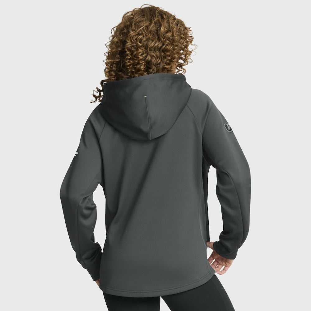 NHL Black Vegas Golden Knights Fanatics Women's Authentic Pro Rink Raglan Full-Zip Hoodie