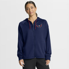 NHL Navy Washington Capitals Fanatics Women's Authentic Pro Rink Raglan Full-Zip Hoodie