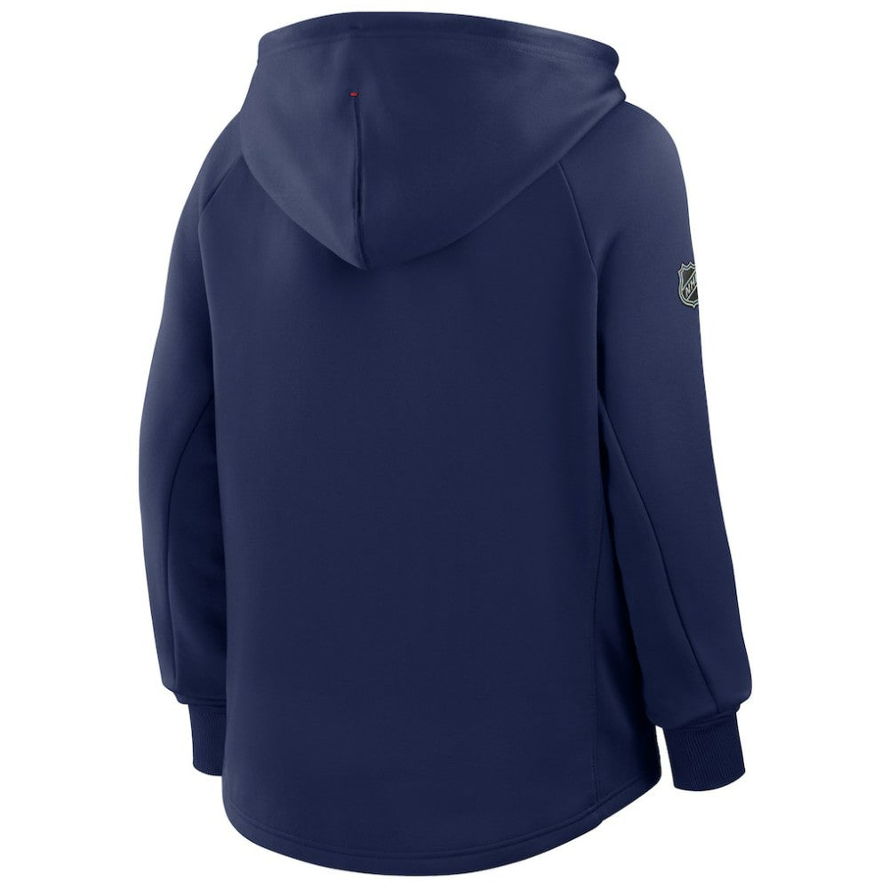 NHL Navy Washington Capitals Fanatics Women's Authentic Pro Rink Raglan Full-Zip Hoodie