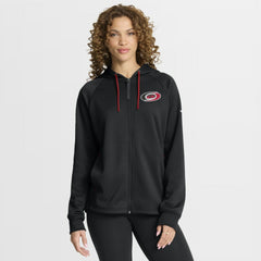 NHL Black Carolina Hurricanes Fanatics Women's Authentic Pro Rink Raglan Full-Zip Hoodie