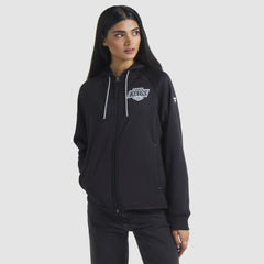 NHL Black Los Angeles Kings Fanatics Women's Authentic Pro Rink Raglan Full-Zip Hoodie
