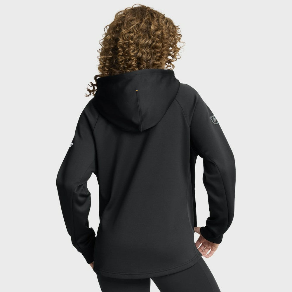 NHL Black Boston Bruins Fanatics Women's Authentic Pro Rink Raglan Full-Zip Hoodie