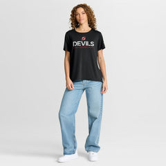 NHL Black New Jersey Devils Fanatics Women's Authentic Pro Rink Tech T-Shirt