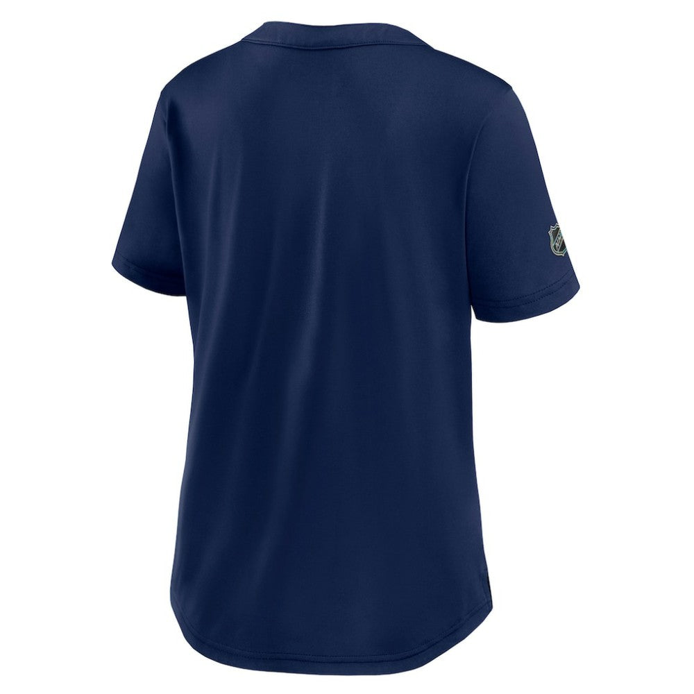 NHL Navy New York Rangers Fanatics Women's Authentic Pro Rink Tech T-Shirt
