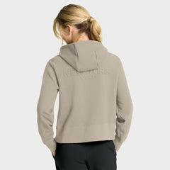 NHL Tan New York Rangers Fanatics Women's Authentic Pro Road Tri-Blend Quarter-Zip Hoodie