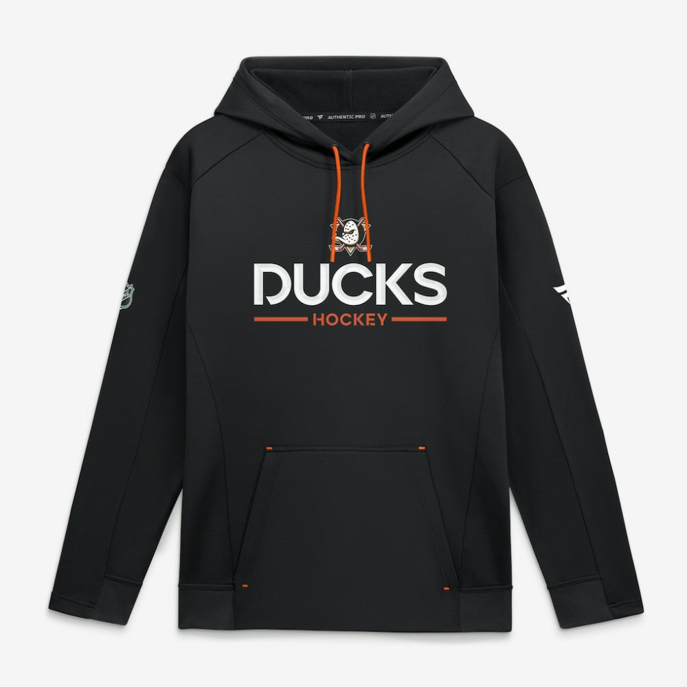 NHL Black Anaheim Ducks Fanatics Authentic Pro Rink Hoodie