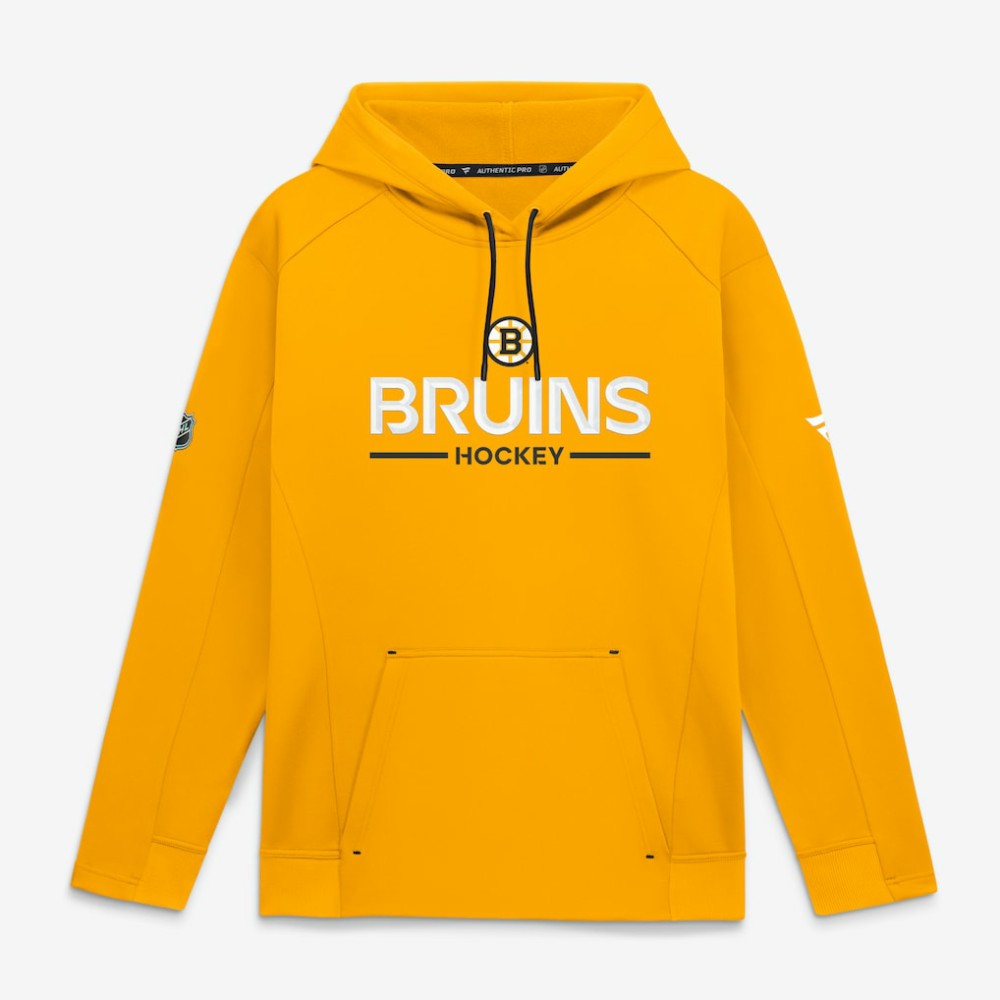 NHL Gold Boston Bruins Fanatics Authentic Pro Rink Hoodie