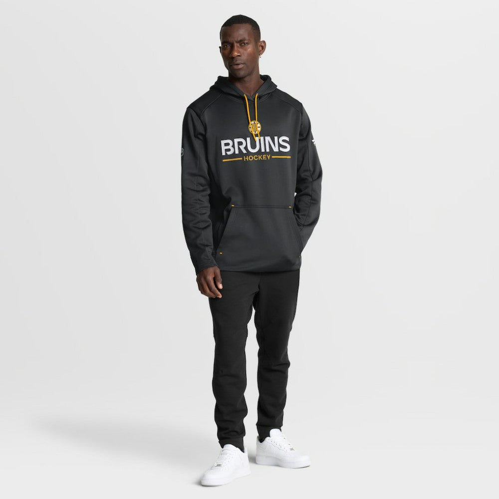 NHL Black Boston Bruins Fanatics Authentic Pro Rink Hoodie