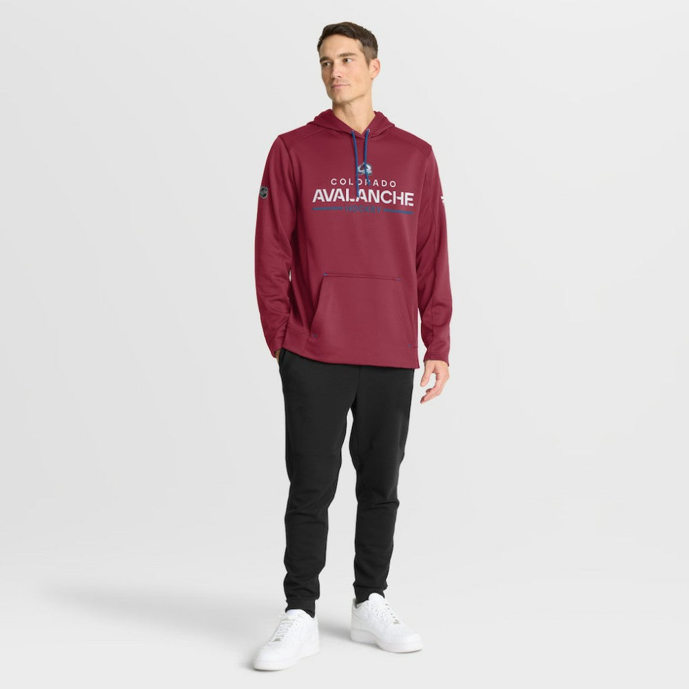 NHL Burgundy Colorado Avalanche Fanatics Authentic Pro Rink Hoodie