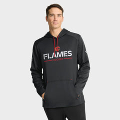 NHL Black Calgary Flames Fanatics Authentic Pro Rink Hoodie