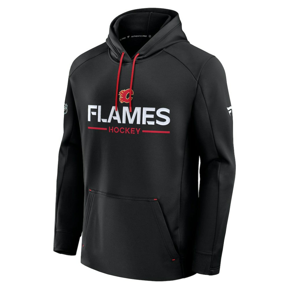NHL Black Calgary Flames Fanatics Authentic Pro Rink Hoodie