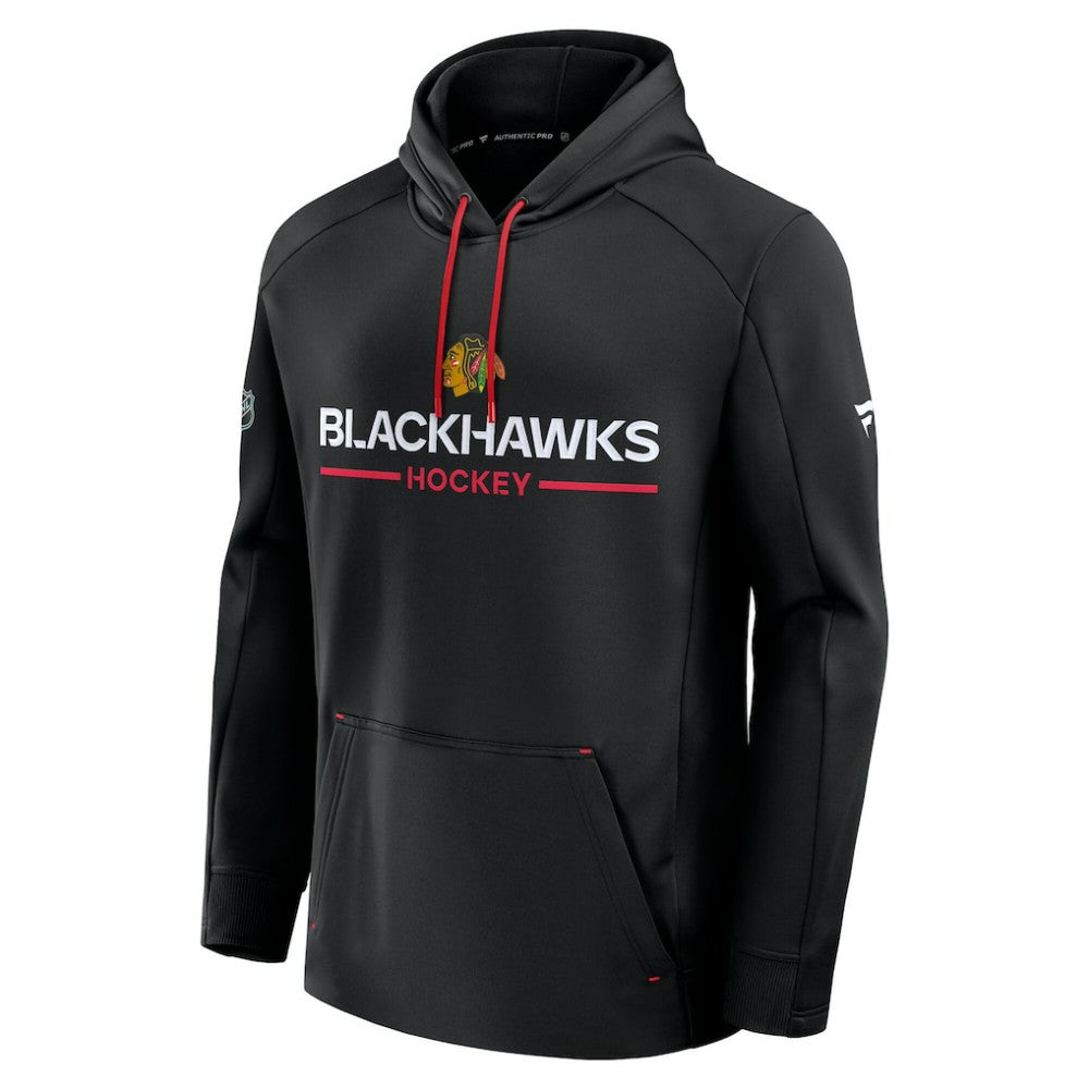 NHL Black Chicago Blackhawks Fanatics Authentic Pro Rink Hoodie
