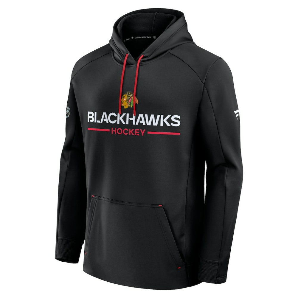 NHL Black Chicago Blackhawks Fanatics Authentic Pro Rink Hoodie