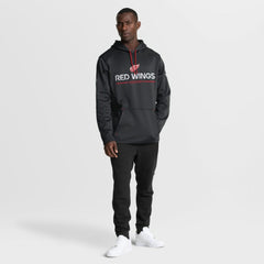 NHL Black Detroit Red Wings Fanatics Authentic Pro Rink Hoodie