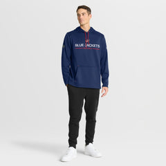 NHL Navy Columbus Blue Jackets Fanatics Authentic Pro Rink Hoodie