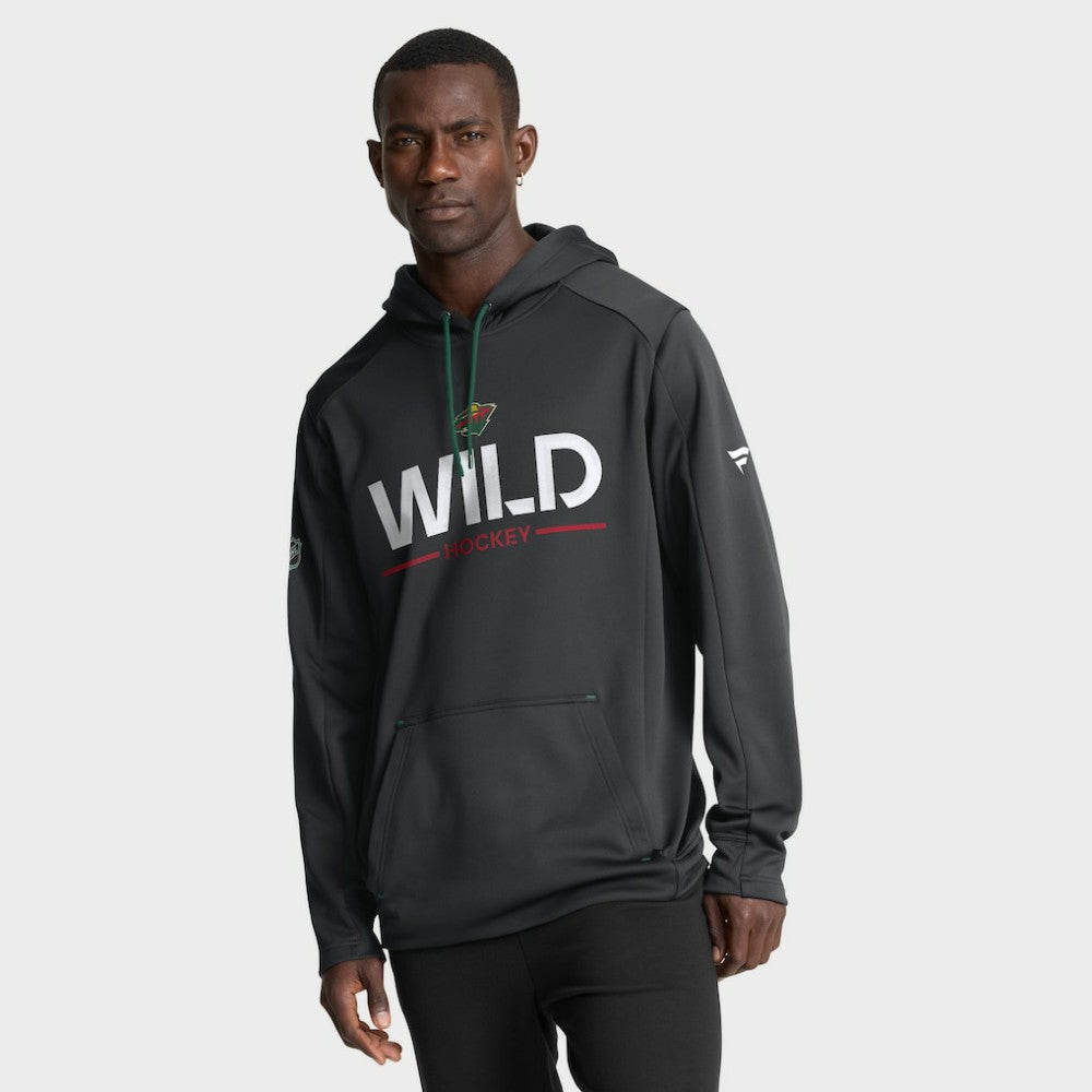 NHL Black Minnesota Wild Fanatics Authentic Pro Rink Hoodie