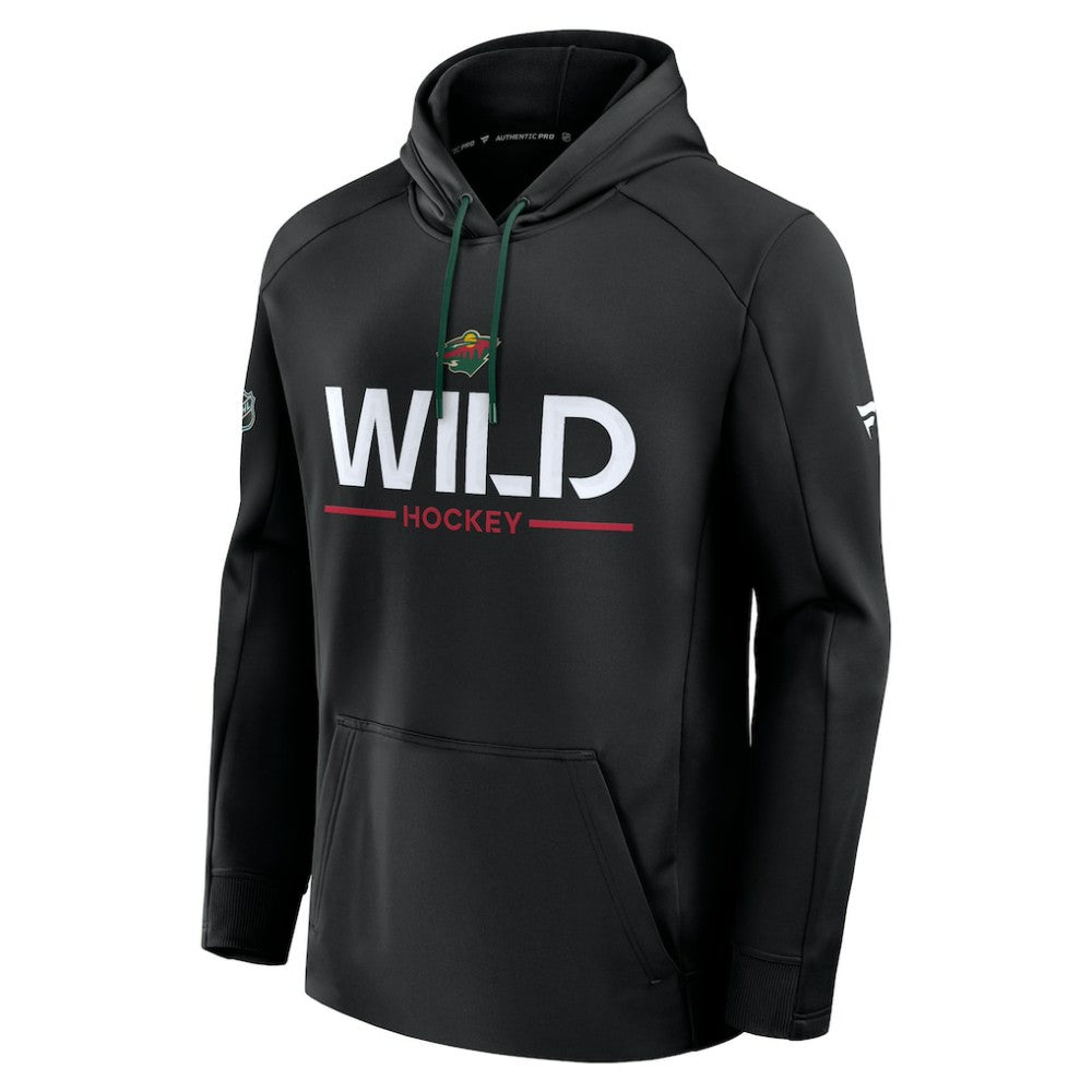 NHL Black Minnesota Wild Fanatics Authentic Pro Rink Hoodie