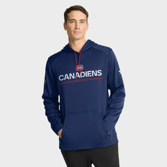 NHL Navy Montreal Canadiens Fanatics Authentic Pro Rink Hoodie