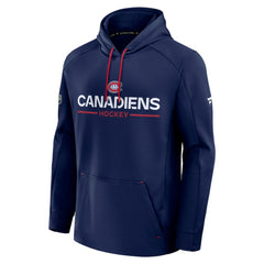 NHL Navy Montreal Canadiens Fanatics Authentic Pro Rink Hoodie
