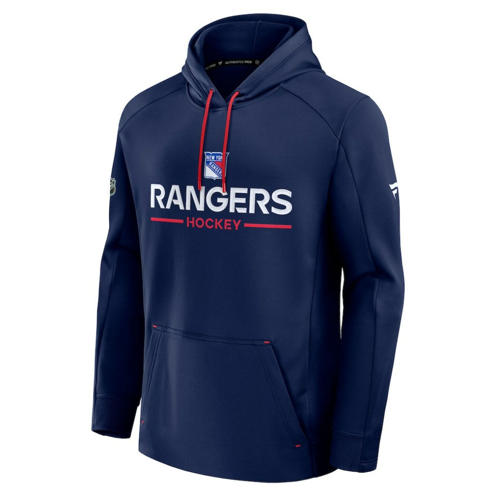 NHL Navy New York Rangers Fanatics Authentic Pro Rink Hoodie
