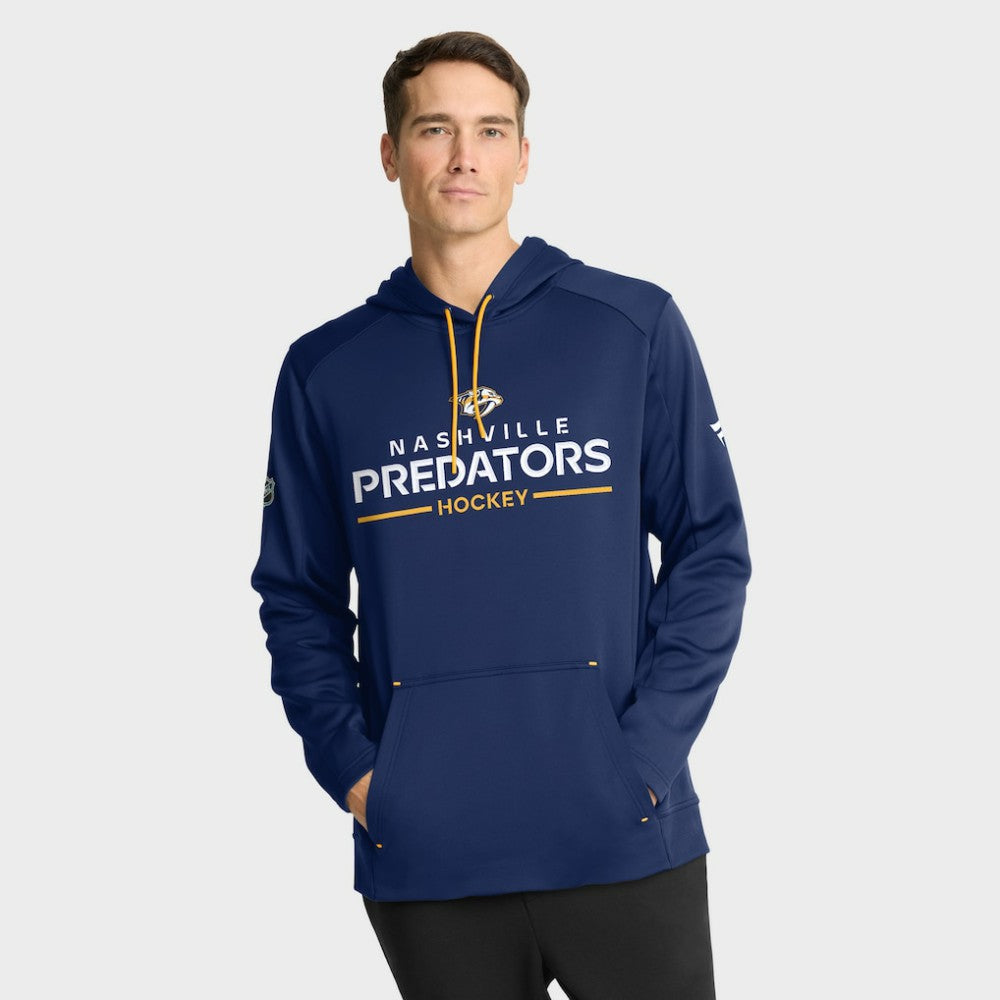 NHL Navy Nashville Predators Fanatics Authentic Pro Rink Hoodie