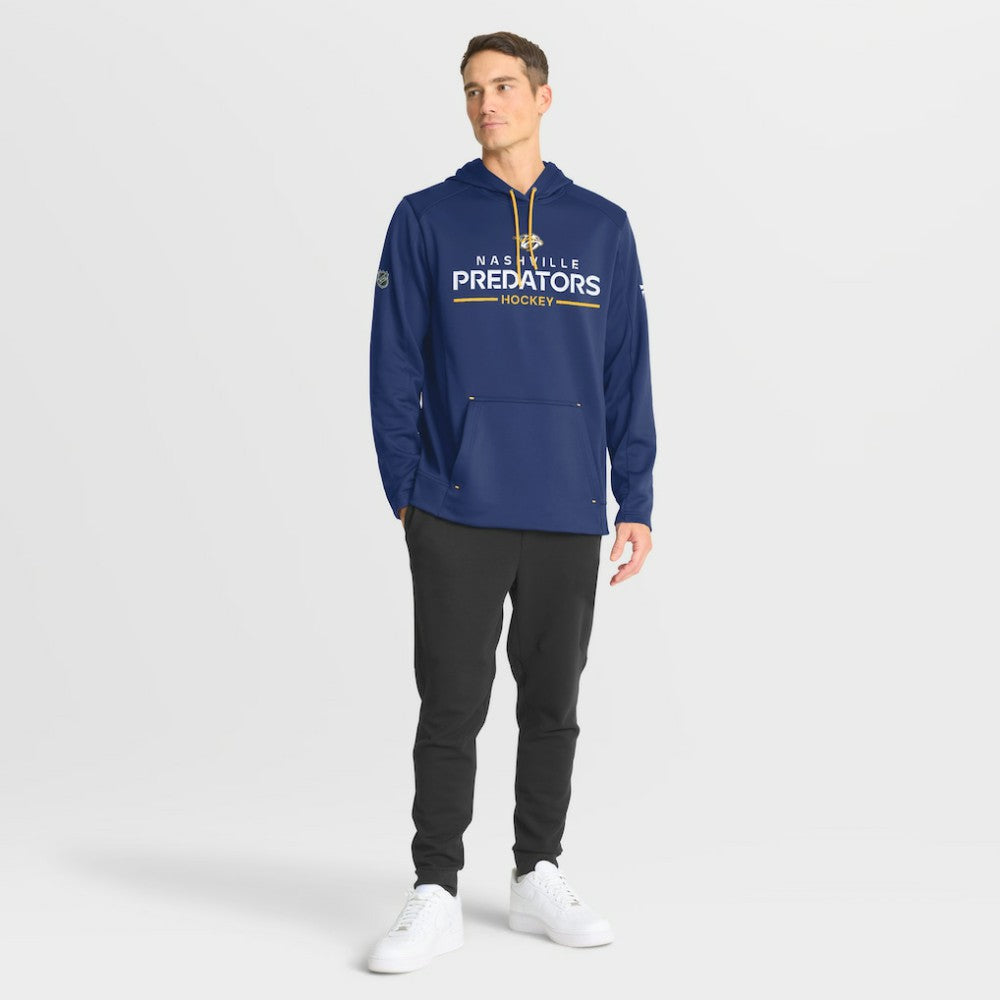 NHL Navy Nashville Predators Fanatics Authentic Pro Rink Hoodie