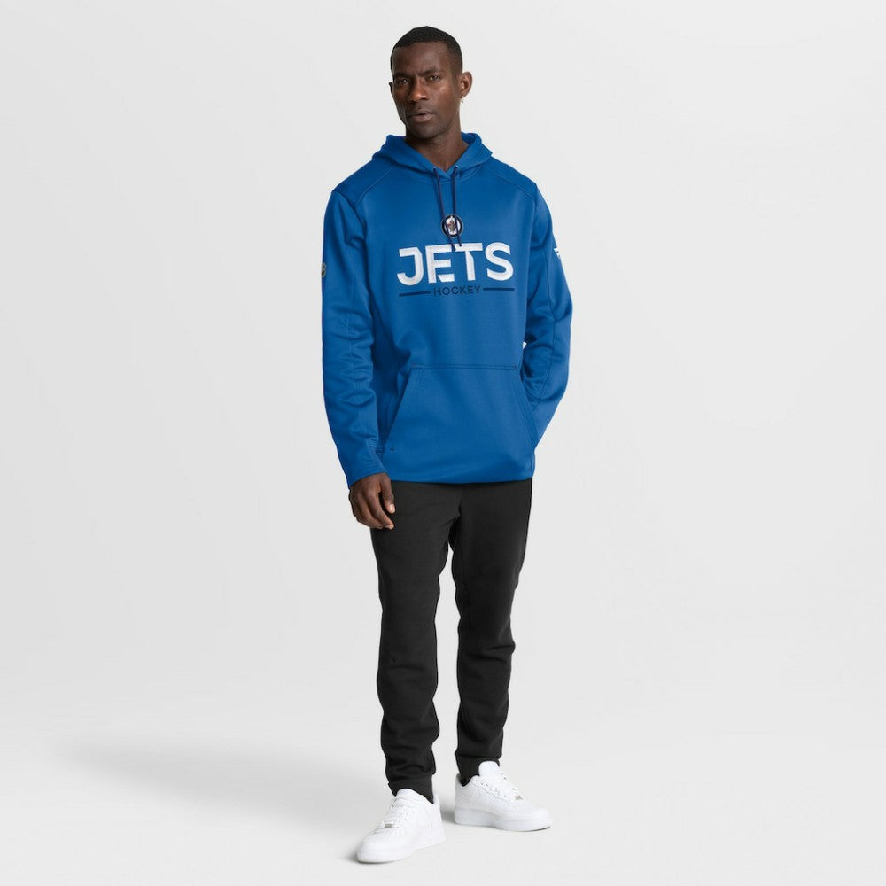 NHL Blue Winnipeg Jets Fanatics Authentic Pro Rink Hoodie