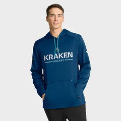 NHL Deep Sea Blue Seattle Kraken Fanatics Authentic Pro Rink Hoodie