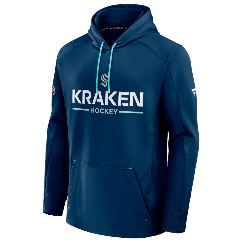 NHL Deep Sea Blue Seattle Kraken Fanatics Authentic Pro Rink Hoodie