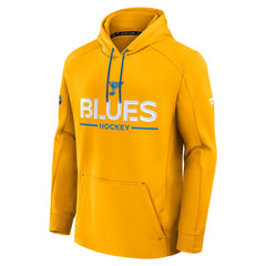 NHL Gold St. Louis Blues Fanatics Authentic Pro Rink Hoodie