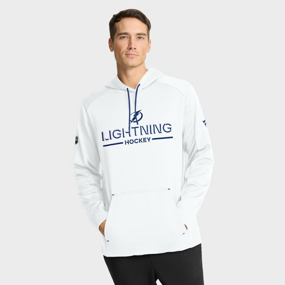 NHL White Tampa Bay Lightning Fanatics Authentic Pro Rink Hoodie