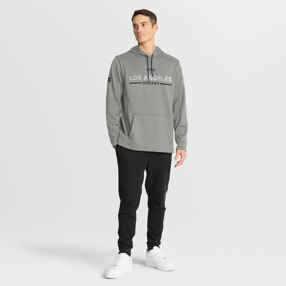 NHL Silver Los Angeles Kings Fanatics Authentic Pro Rink Hoodie