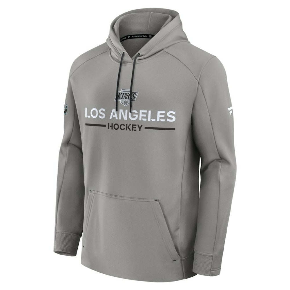 NHL Silver Los Angeles Kings Fanatics Authentic Pro Rink Hoodie