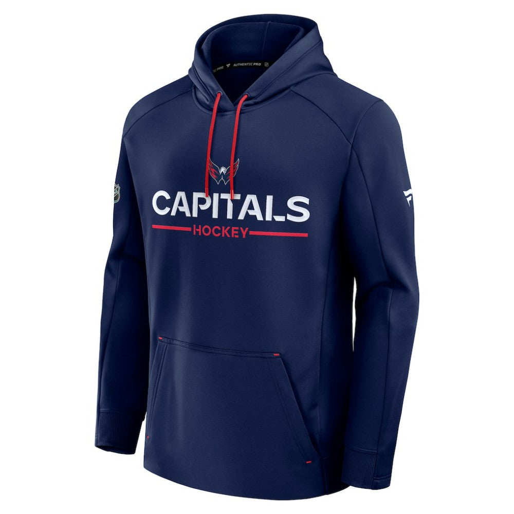 NHL Navy Washington Capitals Fanatics Authentic Pro Rink Hoodie