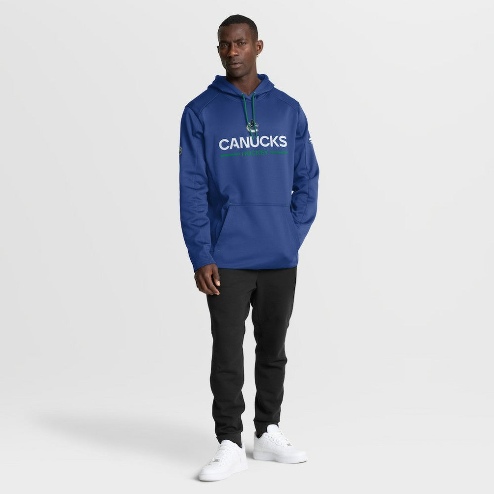 NHL Blue Vancouver Canucks Fanatics Authentic Pro Rink Hoodie