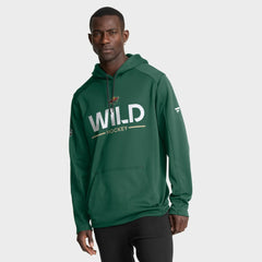 NHL Green Minnesota Wild Fanatics Authentic Pro Rink Hoodie
