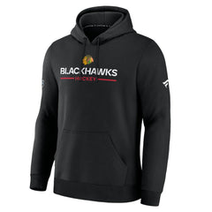 NHL Black Chicago Blackhawks Fanatics Authentic Pro Primary Hoodie