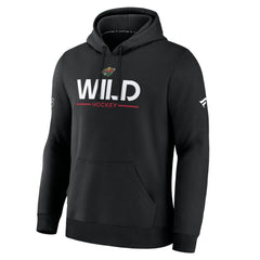 NHL Black Minnesota Wild Fanatics Authentic Pro Primary Hoodie